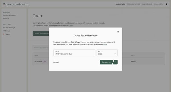 Team | Cohere screen