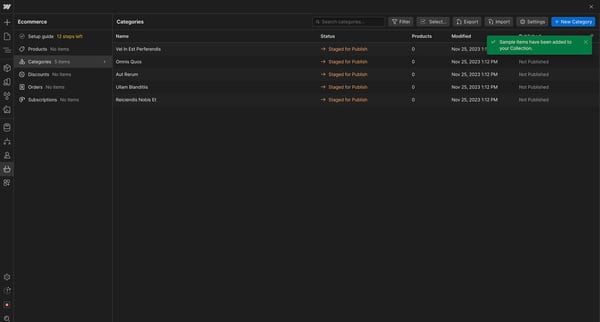 Webflow - Bertrands Dandy Site screen