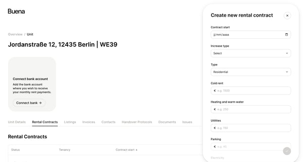 Buena | App screen
