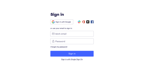 Sign in | Miro Online Whiteboard for Visual Collaboration screen