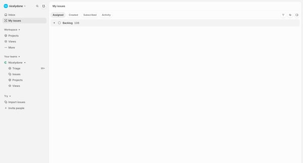 My issues › Assigned screen