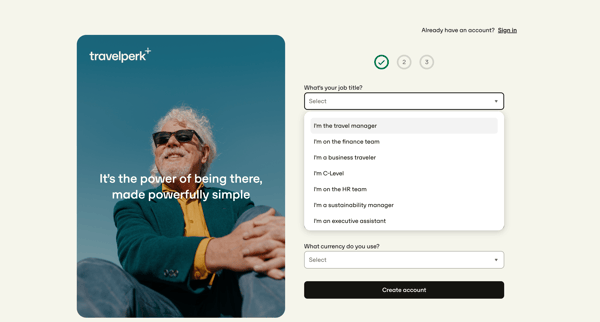 TravelPerk screen