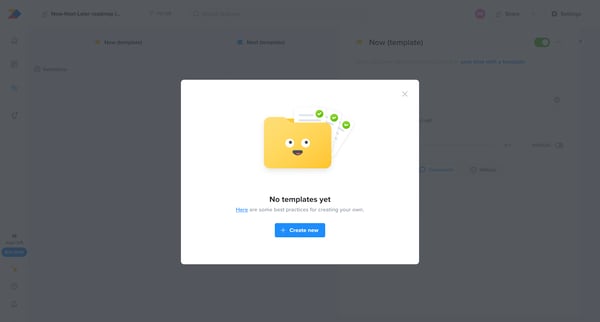Now-Next-Later roadmap template - Roadmap | Productboard screen