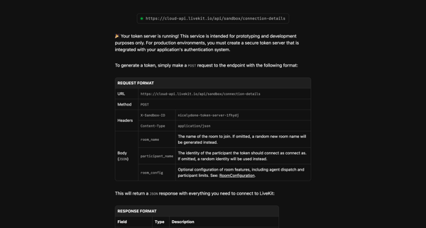 nicelydone-token-server-1fhydj.sandbox.livekit.io screen