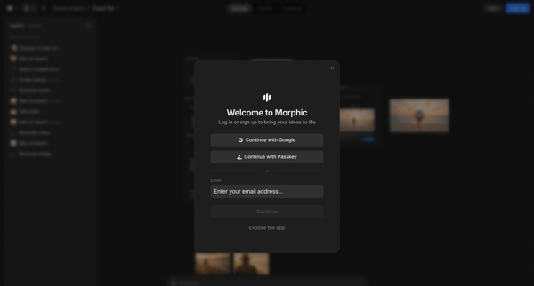 Guest file / Guest project - Morphic Studio screen