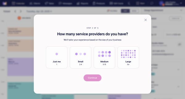 Try for free | Mangomint Salon and Spa Software screen