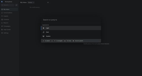 Chatwoot screen