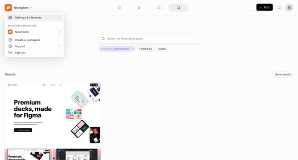 Current — Search screen
