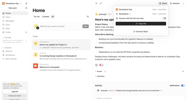 Nicelydone Org posts screen