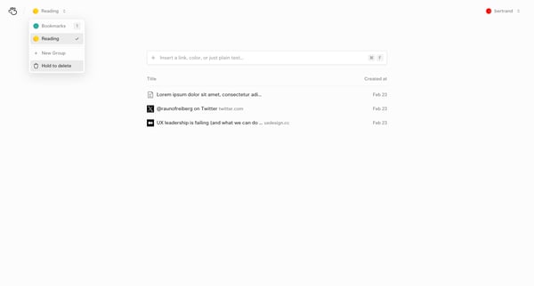 Reading – Basic Bookmarks from (Basic) Bookmarks