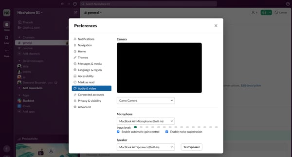 general Channel - Nicelydone 01 - Slack screen