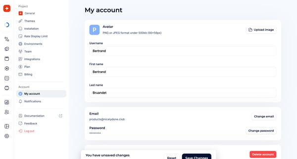Set your profile · Jimo screen