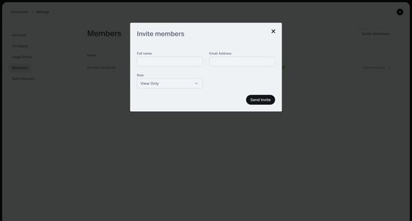 Members screen