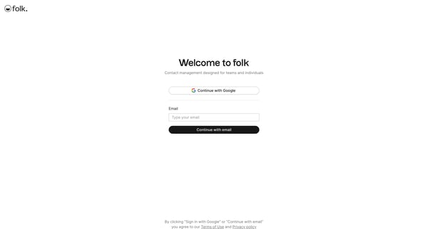 folk - app screen