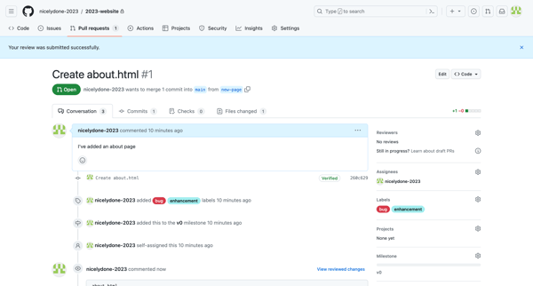 Create about.html by nicelydone-2023 · Pull Request 1 · nicelydon screen