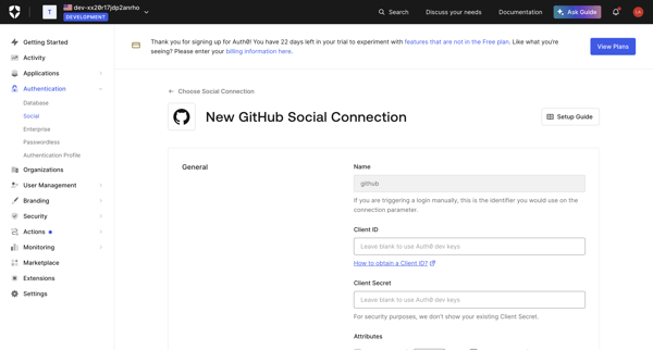 Social Connections screen