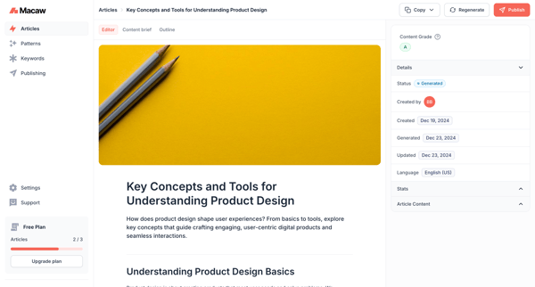 Key Concepts and Tools for Understanding Product Design | Macaw screen