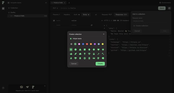 HTTPie for Web — API testing client screen