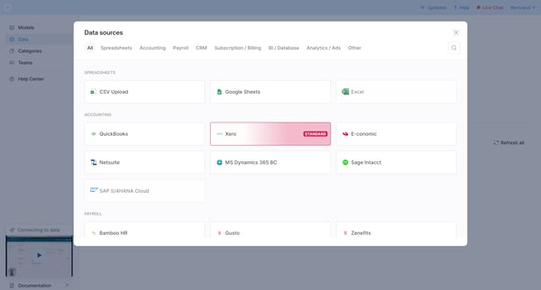 Data Sources - Causal screen