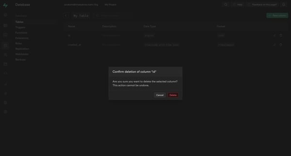 My Project | Supabase from Supabase
