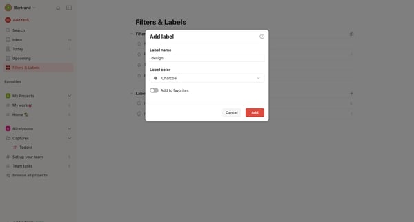 Filters | Labels – Todoist from Todoist