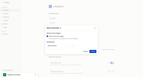 Dashboard - Hookdeck screen