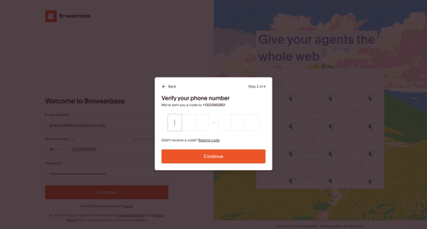 Browserbase - Headless Web Browser API screen