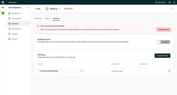 Node.js screen