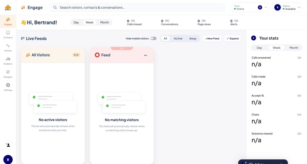 ServiceBell - Engage screen