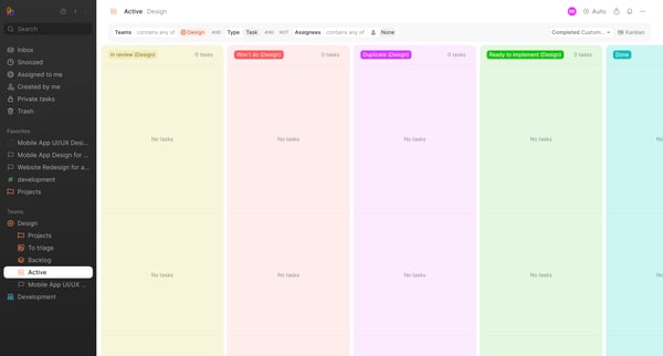Active - Height screen