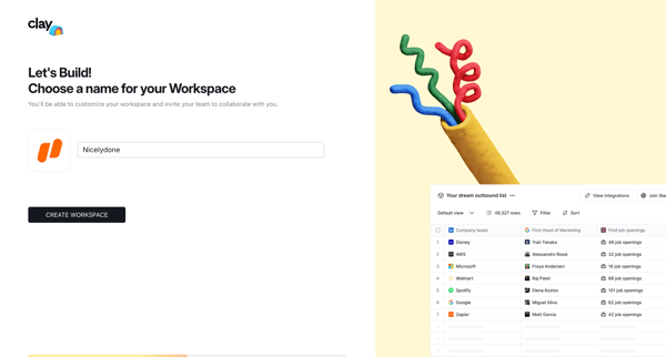 Clay | onboarding from Clay