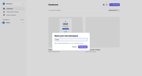 Dashboard — Tabular screen