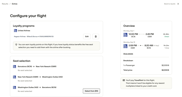 TravelPerk screen