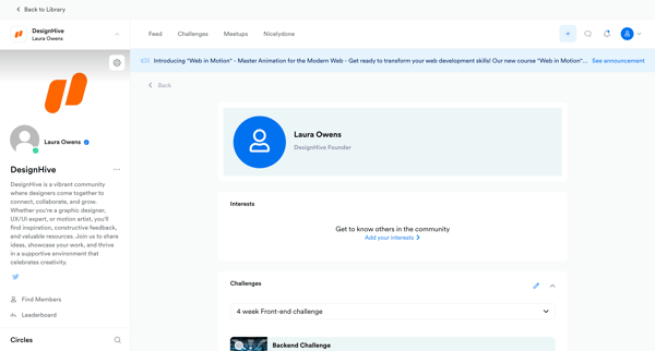 Laura Owenss First Site screen