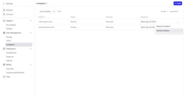 DevRev screen