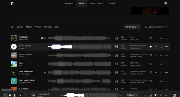 Now Trending Playlist | Epidemic Sound from Epidemic Sound