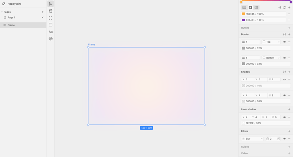 Happy pine · Paper screen