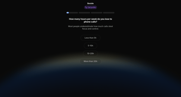 Beside | Join - Beside screen