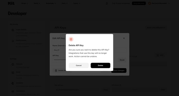 Developer Settings - Kit from Kit