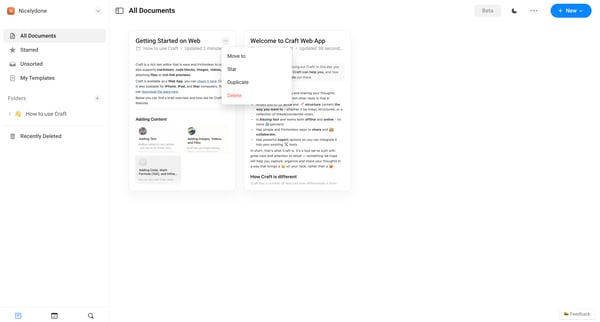 All Documents from Craft