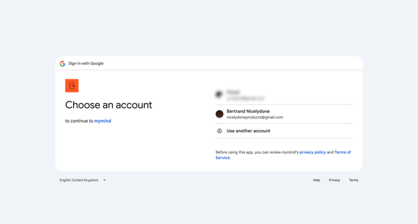 Sign in – Google accounts screen