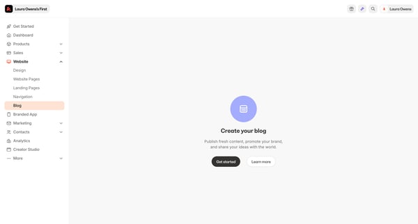 Kajabi - adminsites2148600208blog_posts screen
