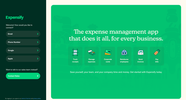 Expensify | Spend Management Software for Receipts  Expenses screen