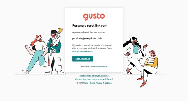 Gusto Login - Payroll, Benefits, HR | Gusto screen