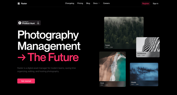 Raster | Photo manager for modern teams screen
