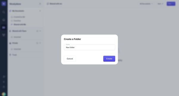 Scribe | Workspace screen