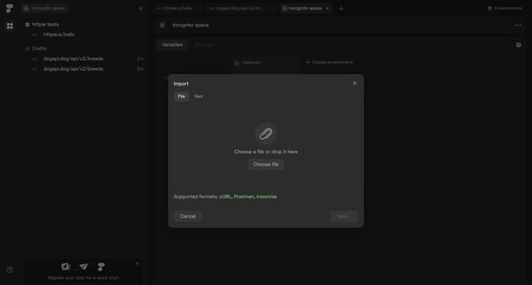 HTTPie for Web — API testing client screen
