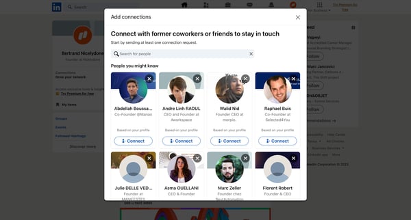 Feed | LinkedIn screen