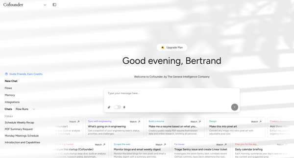 Cofounder screen