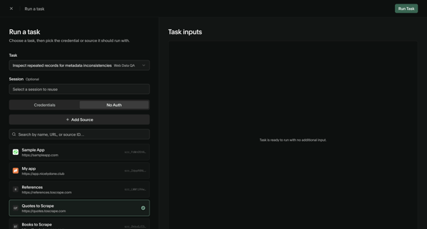 Deck Console screen